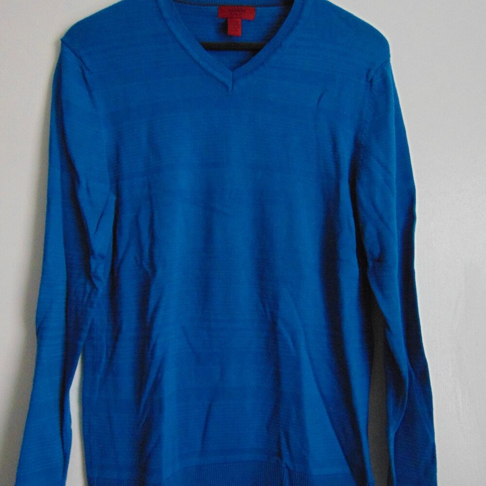 Men's Alfani Sweater Slim Fit Size Small Bright Blue Brand New without Tags